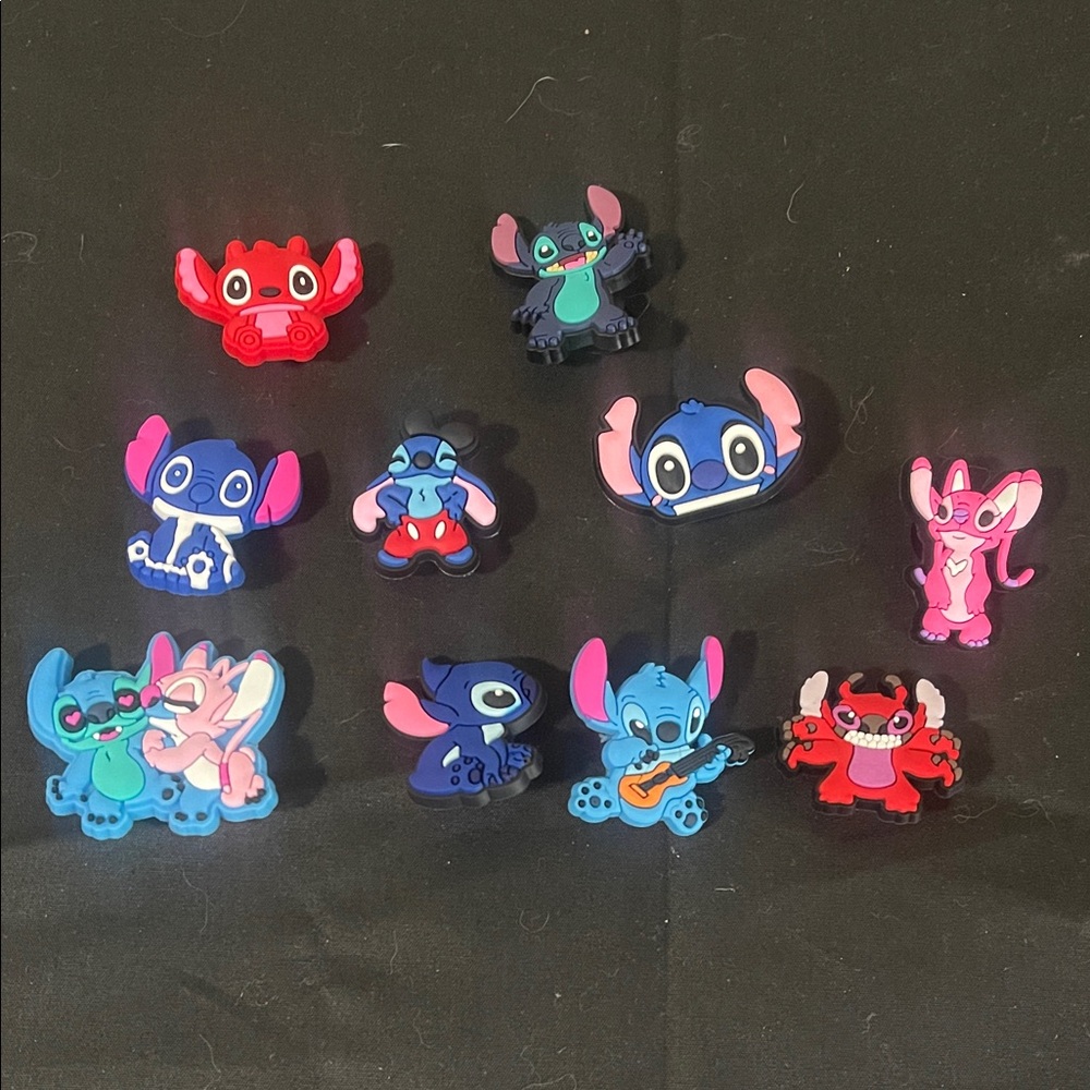 10- Stitch & Angel NEW Crocs Charms